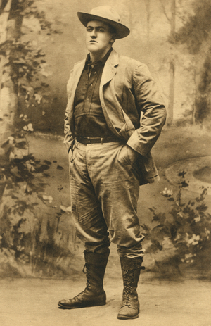 Rex Beach (1877-1949), American Novelist and Playwright, Portrait, 1910's (b/w photo)