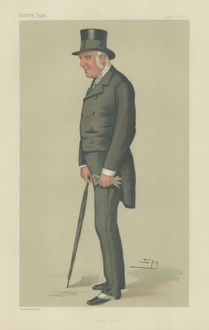 George Sackville Frederick Lane-Fox (colour litho)