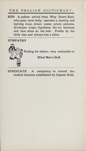 Foolish Dictionary: Sympathy (litho)