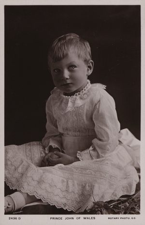 Prince John Of Wales (b/w photo)
