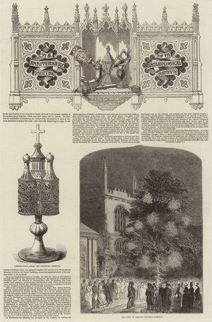 Anniversary Meeting of the Archaeological Institute (engraving)