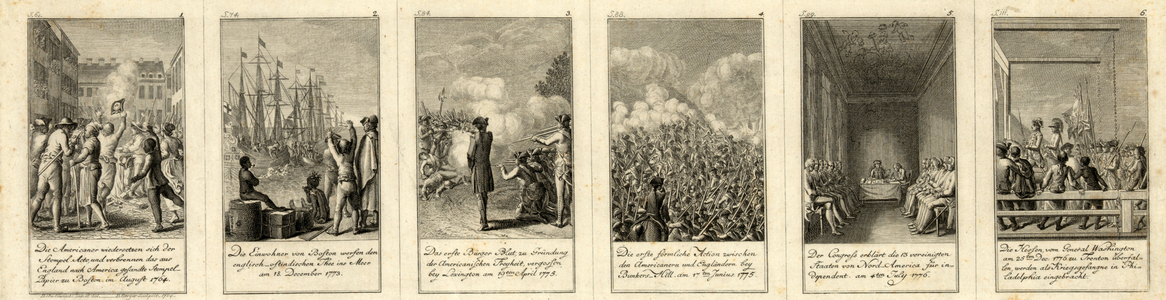 Events and battles leading up to and during the American Revolution