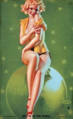 On top of the World, Mutoscope Card, 1940s (colour litho)