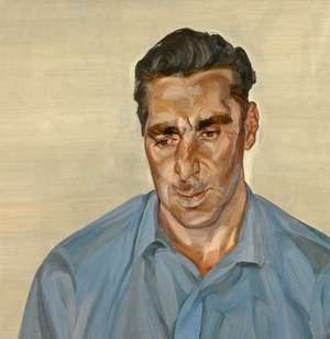 Man in a Blue Shirt, 1965 (oil on canvas)