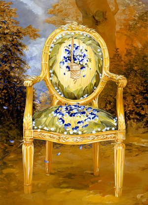 Regency Chair, 1996 (gouache)