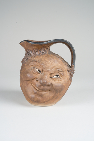 Double-sided Face Jug, c.1911 (glazed stoneware )