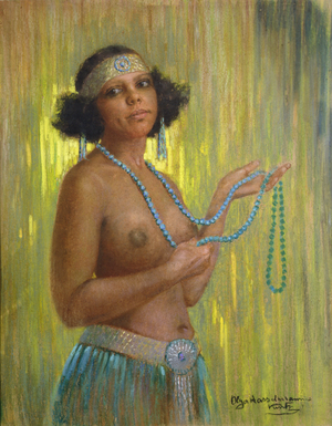 Josephine Baker, c.1930 (pastel on paper)
