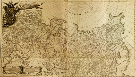 Map of Imperial Russia, 1745