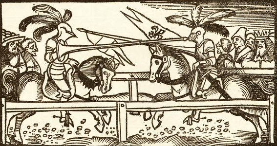 A Tournament, woodcut by Urs Graf, 1521