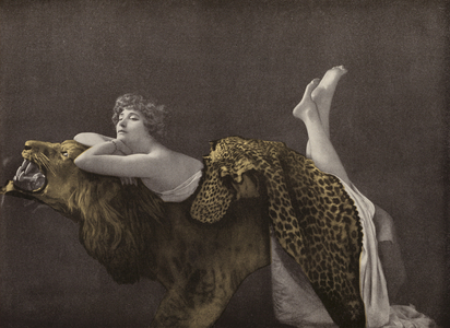 Collette Villy, French actress (coloured photo)