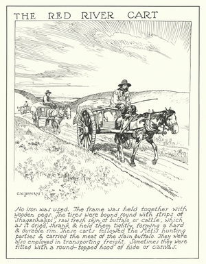 The Red River Cart (litho)