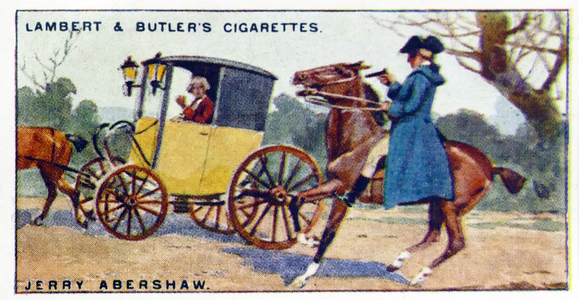 cigarette card showing: Louis Jeremiah Abershawe (1773  3 August 1795)