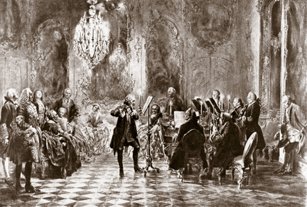 Frederick the Great and his court making music