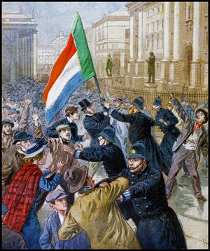 A demonstration in Dublin, 1899