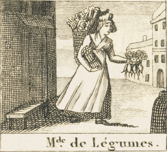 Vegetable Merchant, 1823 (engraving)