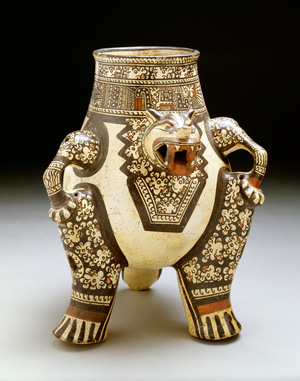 Feline Effigy Vessel from the Guanacaste-Nicoya Zone, 1200-1400 (ceramic)