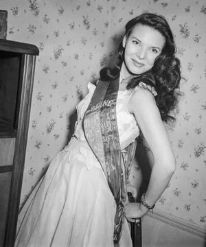 Genevieve Aubry, the "Queen of Paris", March 20, 1950 (b/w photo)
