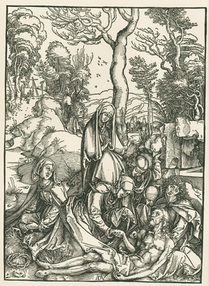 The Lamentation for Christ, c.1498-99 (woodcut)
