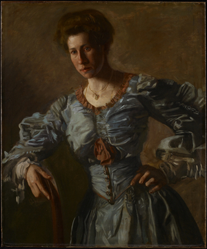 Portrait of Elizabeth L. Burton, c.1905-06 (oil on canvas)
