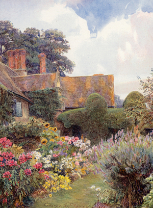 Cleeve Prior, Worcestershire (colour litho)