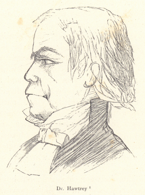 Eton College: Dr Hawtrey (engraving)