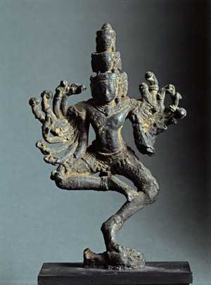 THAI ART: Trailokijavijaya or Hevajr. Lopburi Style., 13th-14th century (bronze)