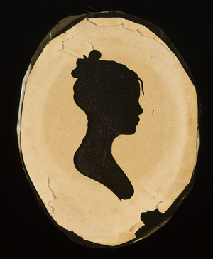 Revealed Silhouette of a Young Woman, after 1802 (wove paper with black ink)