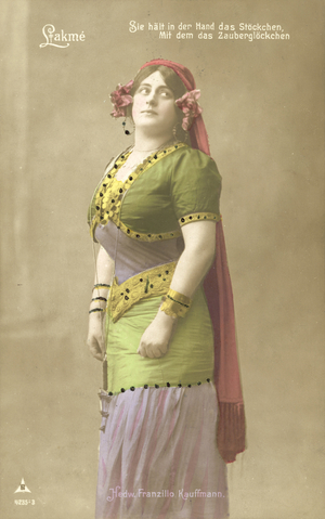 Hedwig Franzillo Kauffman as Lakme (colour photo)