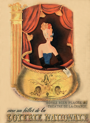 French advertisement for the lottery, 1942