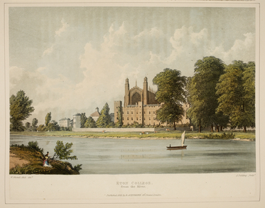 Eton college from the river. [graphic].
