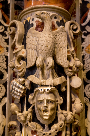 Santa Maria Nuova cathedral, Monreale, Sicily, Italy. Crucifix chapel. Sculptures. (photo)