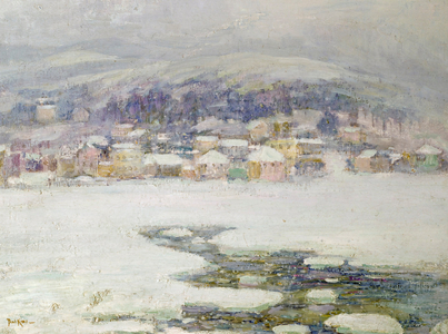 Lake Placid by Paul King, oil on canvas, 1899, (1867-1947), USA, Pennsylvania, Philadelphia, David David Gallery