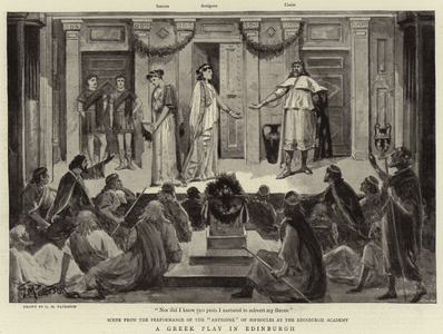 A Greek Play in Edinburgh (litho)