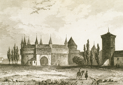 Krakow or Cracow, Poland (engraving)