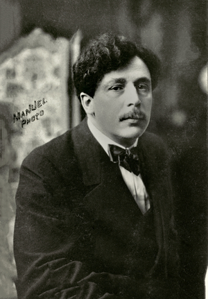 Portrait of the French painter Abel Faivre ( 1867 , 1945 ) (photograph)