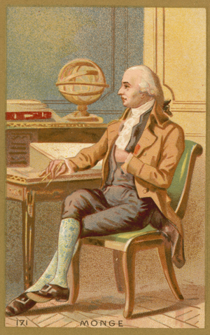 Gaspard Monge, French mathematician (chromolitho)