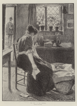The War, in the Cottage (litho)