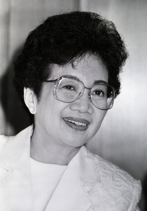 State visit of Philippine President Corazon Aquino to Germany, 1989 (photo)