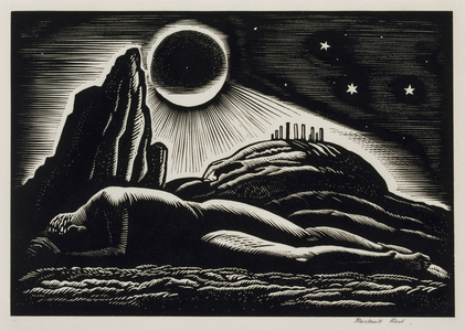 Twilight of Man, 1926 (wood engraving on Japanese paper)
