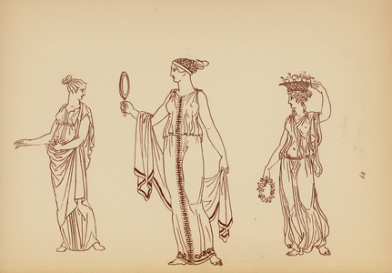Ancient Greek Female Costume (litho)