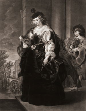 Helena Fourment or Helene Fourment. Portrait.