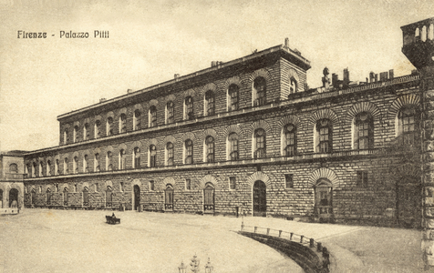 Florence, Pitti Palace (b/w photo)