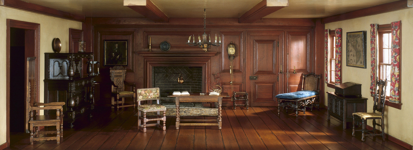 A2: New Hampshire Parlor, c.1710, c.1940 (mixed media)