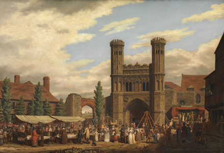 Fair on Lady Wootton's Green, before the gate of St Augustine's Monastery, Canterbury (oil on panel)