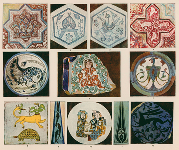 Ornament: Near East, Persia and Syria, 13th-16th century (colour litho)