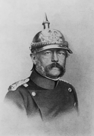 Otto von Bismarck, 1866 (b/w photo)