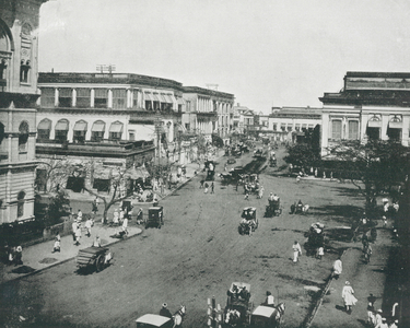 Clive Street, Calcutta (b/w photo)