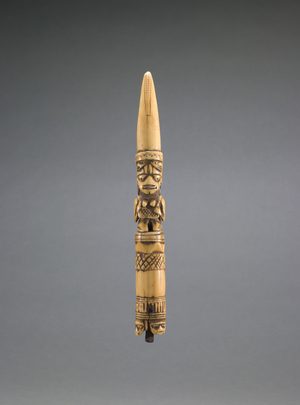 Divination Tapper (iroke Ifá), mid-19th to early 20th century (ivory & iron)