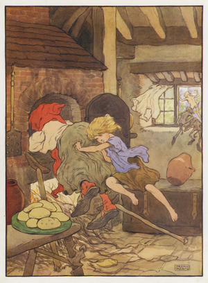 Illustration for The Story of Hansel and Gretel (colour litho)