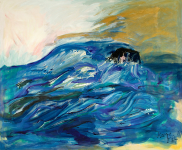 Rocks - Monemvasia, 2000 (oil on canvas)